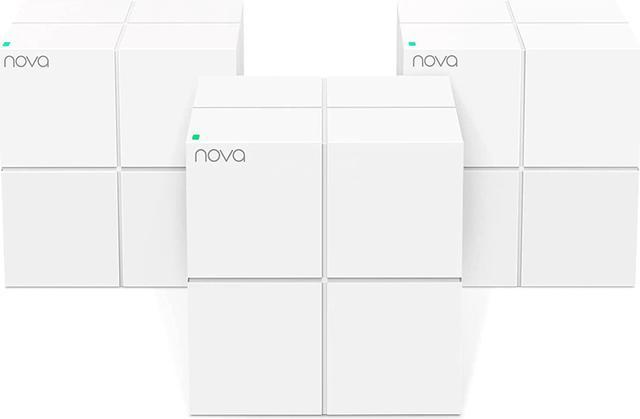 Tenda Nova Mesh WiFi System (MW6)-Up to 6000 sq.ft. Whole Home Coverage,  WiFi Router and Extender Replacement, Gigabit Mesh Router for Wireless  Internet, Works with Alexa, Parental Controls, 3-pack 