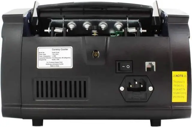 Alt view image 3 of 4 - Kolibri Rook Money Counter with UV/MG/IR Counterfeit Detection  Count, Add & Batch Modes, Fast Bill Counter with a Speed of 1,400 Notes Per Minute - US Dollar Cash Counter with Dual LED Display