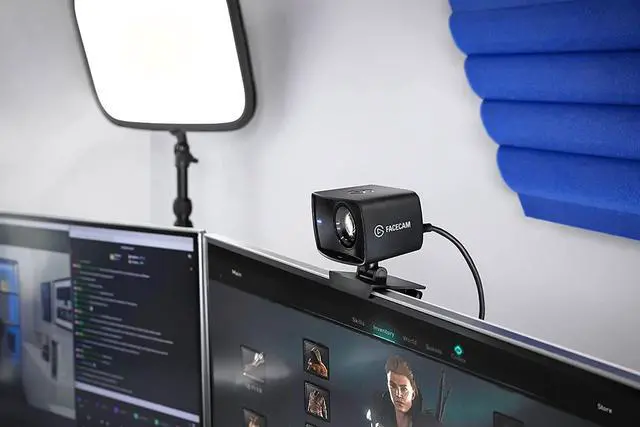 Alt view image 5 of 5 - Elgato Facecam - 1080p60 True Full HD Webcam for Live Streaming, Gaming, Video Calls, Sony Sensor, Advanced Light Correction, DSLR Style Control, works with OBS, Zoom, Teams, and more, for PC/Mac