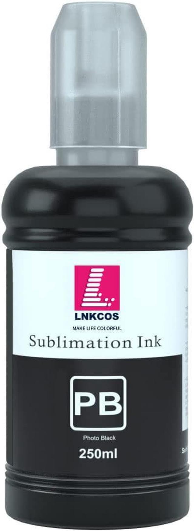 LNKCOS 6×250ML Sublimation Ink for Epson EcoTank ET-8500 ET-8550 Printers (6  Color, BK PB C M Y K Grey) 