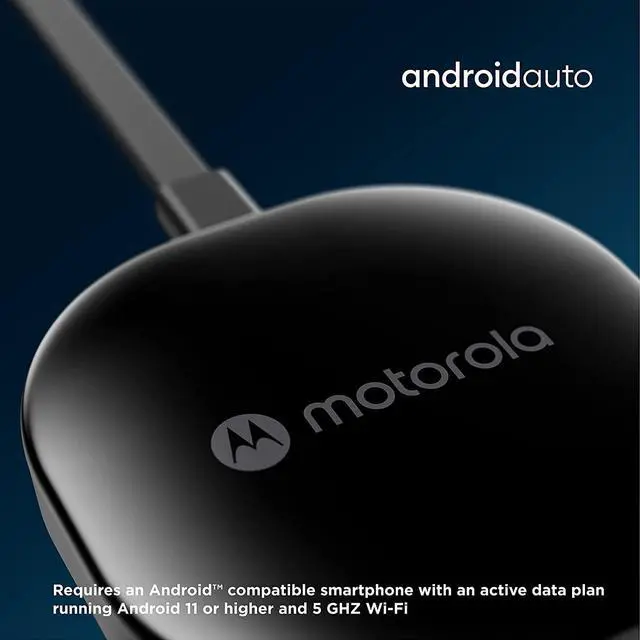 Alt view image 4 of 5 - Motorola MA1 Wireless Android Auto Car Adapter - Instant Connection from Smartphone to Car Screen with Easy Setup - Direct Plug-in USB Adapter - Secure Gel Pad Included