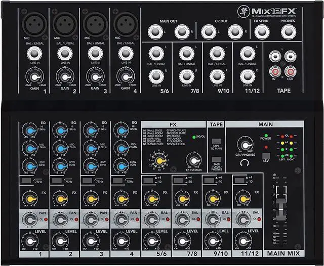 Main image of Mackie Mix Series Mix12FX 12-Channel Effects Mixer