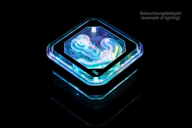 Main image of Alphacool Eisblock XPX Aurora CPU Water Block, Digital RGB, Chrome/Plexi