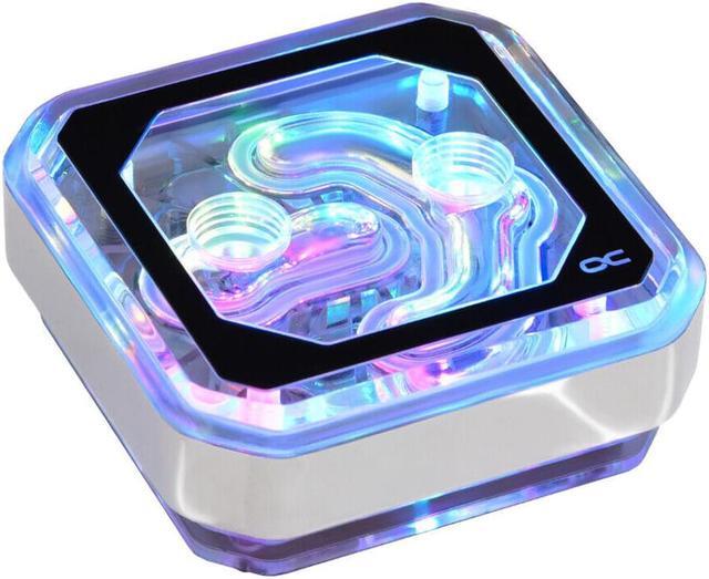 Alt view image 6 of 6 - Alphacool Eisblock XPX Aurora CPU Water Block, Digital RGB, Chrome/Plexi