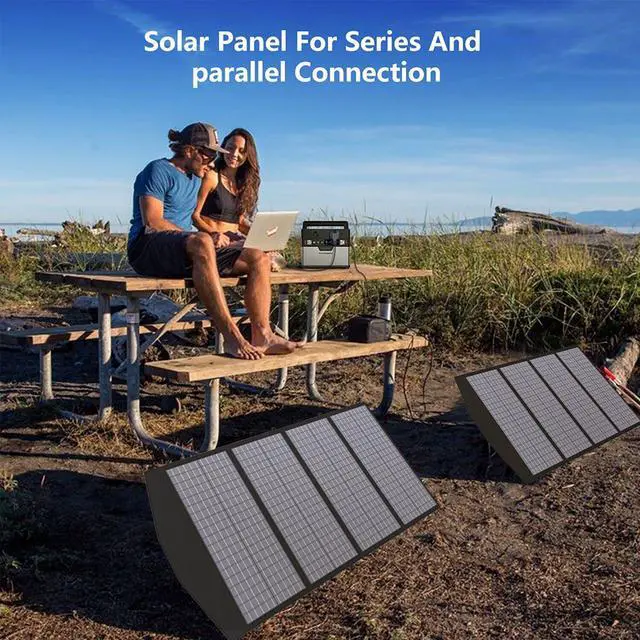 Alt view image 6 of 6 - ALLPOWERS 18V140W Foldable Solar Panel Portable Generator Charger for Camping
