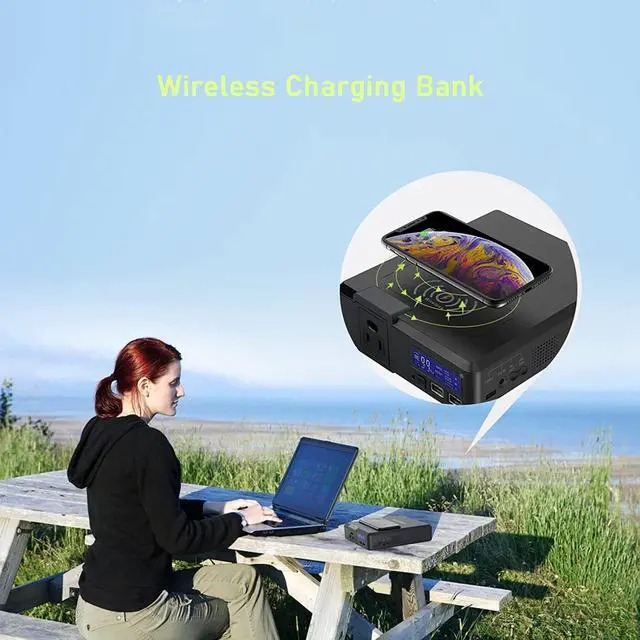 Alt view image 5 of 7 - ALLPOWERS Portable Power Station 100W 154Wh Outdoor Solar Generator For Camping
