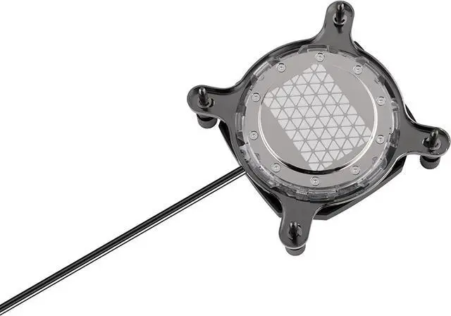 Alt view image 4 of 4 - Hydro X Series XC7 RGB PRO CPU Water Block - Intel® LGA 1700, 1200, 115X - AMD Socket AM4, AM5 - Nickel-Plated Copper Cold Plate - Black- More Than 110 Micro-Cooling Fins - 16 Vivid RGB LEDs