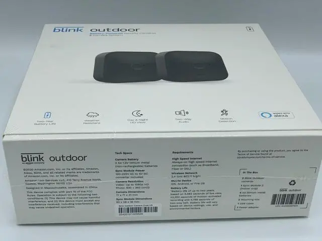 Alt view image 6 of 6 - Blink Outdoor Wireless Water Resistant Security Cameras System | 2 camera kit