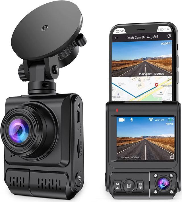 4K Dual Dash Cam, with WiFi GPS, Otovoda Dash Cam Front and Inside, 4K Front /2K