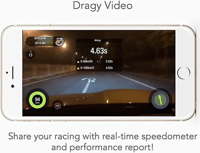 Alt view image 5 of 6 - dragy 10Hz GPS Based Performance Meter, 10Hz GPS Laptimer (DRG69)