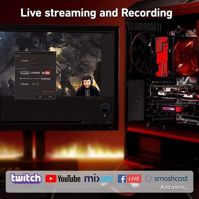 Alt view image 6 of 7 - AVerMedia GC573 Live Gamer 4K, Internal Capture Card, Stream and Record 4K60 HDR10 with ultra-low latency on PS5, PS4 Pro, Xbox Series X/S, Xbox One X, in OBS, Twitch, YouTube