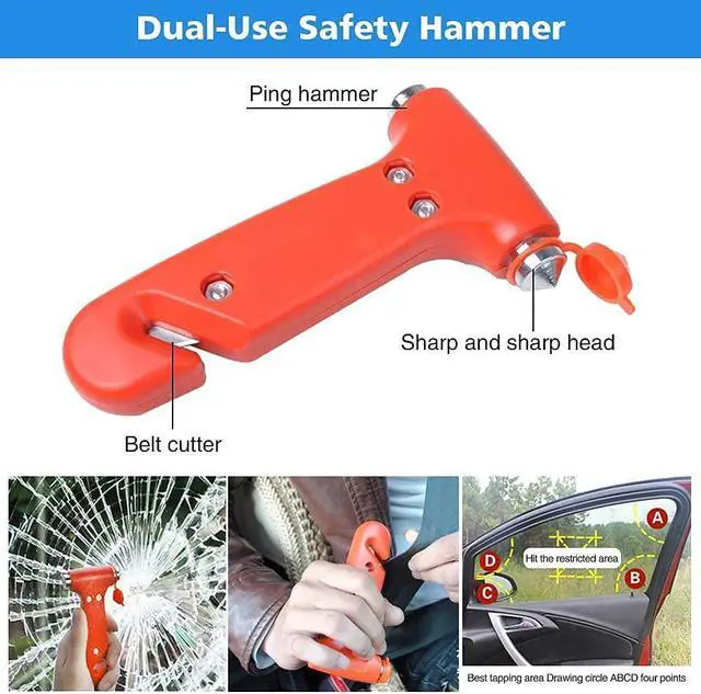 Alt view image 6 of 7 - Car Roadside Emergency Kit, Auto Vehicle Truck Safety Emergency Road Side Assistance Kits with Jumper Cables, First Aid Kit, Tow Rope, Reflective Triangle, Tire Pressure Gauge, Wheel Repair, etc