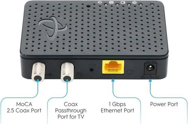 Alt view image 2 of 7 - Hitron Bonded MoCA 2.5 Adapter for Ethernet Over Coax (2-Pack) | 1 Gbps Ethernet, 2.5 Gbps Over existing Coax Cable | Ideal Backbone for Mesh WiFi, Streaming and Gaming | 2 HTEM4 MoCA Adapters in Kit