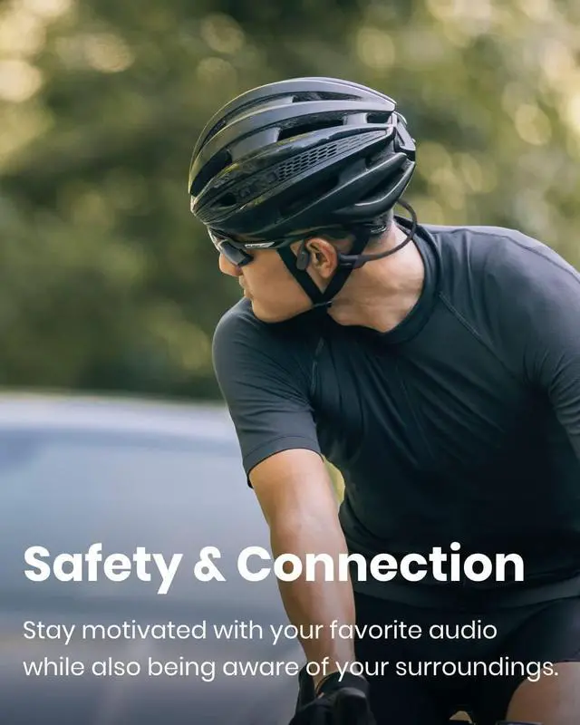 Alt view image 3 of 7 - SHOKZ OpenRun (AfterShokz Aeropex) - Open-Ear Bluetooth Bone Conduction Sport Headphones - Sweat Resistant Wireless Earphones for Workouts and Running - Built-in Mic, with Headband