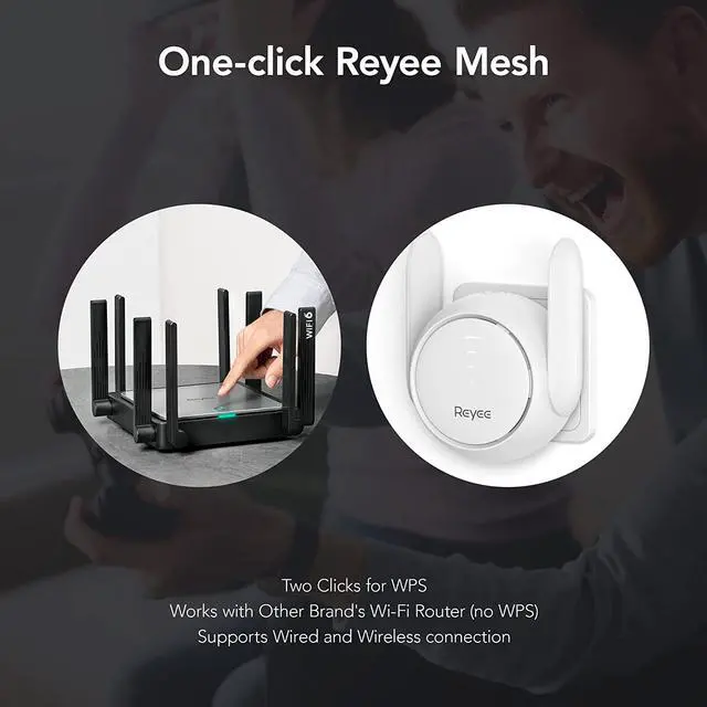 Alt view image 7 of 7 - Reyee WiFi Extender WiFi Booster Signal Repeater for Home, 2 FEM Independent Signal Amplifier Coverage Up to 1500 sq.ft. 96 Devices with Dual-Band Gigabit Signal Extension Repeater, REX 12