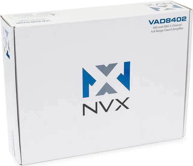 Alt view image 6 of 7 - NVX VAD8402 840W RMS Full Range Class D 2-Channel Car/Marine/Powersports Amplifier