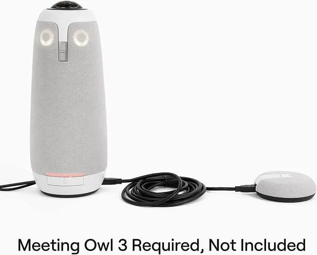 Alt view image 3 of 5 - Owl Labs Expansion Mic for Meeting Owl 3 - Extend Audio Reach in Larger Spaces by 8 feet (2.5 Meters) in The Direction of The mic.