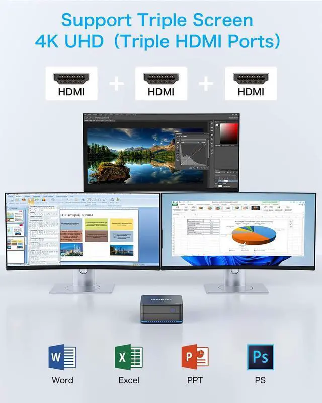 Alt view image 6 of 6 - GMKtec Mini PC Intel 11th Gen N5105, Windows 11 Pro Mini Desktop Computer,8GB+512GB M.2 SSD,Triple 4K UHD Micro Computer Tower,Dual Wi-Fi/Dual Gigabit Ethernet/BT 4.2 for Business Home Office HTPC