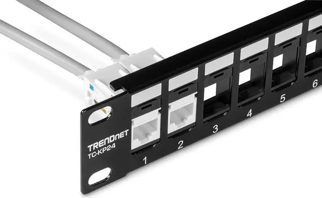 Alt view image 7 of 7 - TRENDnet Cat6 RJ45 Keystone Jack 50-Pack Bundle, TC-K50C6, Compatible with Cat5/Cat5e/Cat6 Cabling, 90° Angle Termination, Use with the TC-KP24 or TC-KP48 Blank Keystone Patch Panels(Sold Separately)