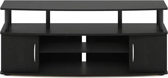Alt view image 5 of 7 - Furinno JAYA Large Entertainment Stand for TV Up to 55 Inch, Blackwood