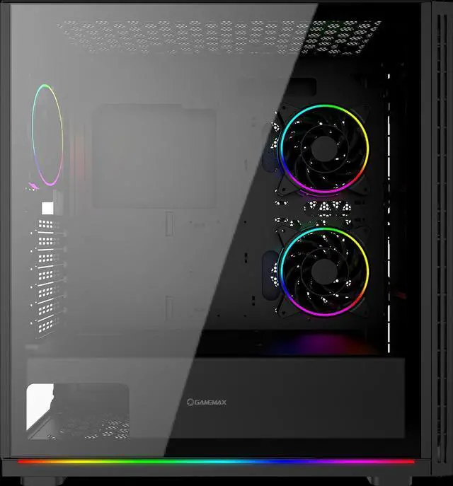 Main image of GameMax Trooper ARGB ATX Computer case Mid-Tower PC Gaming case with 3 ARGB Fans