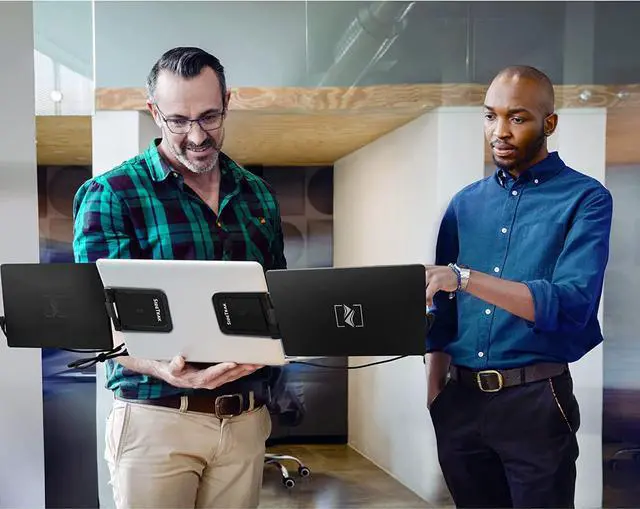 Alt view image 4 of 7 - SideTrak Swivel Triple Portable Monitor for Laptop | Attachable 12.5 FHD IPS Rotating Dual Laptop Three Screen | Compatible with Mac, PC, & Chrome | Powered by USB or Mini HDMI