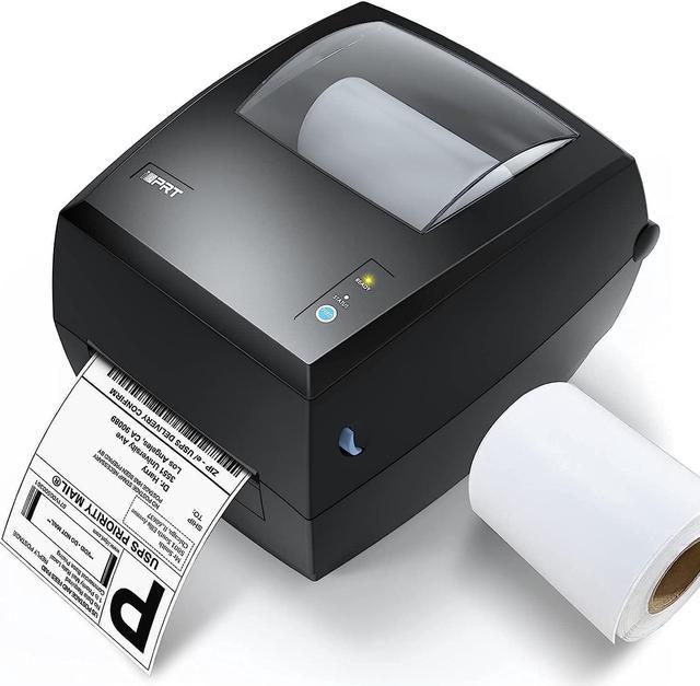iDPRT Thermal Label Label Maker Shipping Packages & Small Business, Built-in Holder Shipping Label Printer SP420, 2" - 4.65" Monochrome Label Maker Compatible with Win, Mac&Linux Barcode & Label