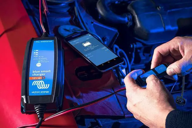 Alt view image 3 of 5 - Blue Smart IP65 12-Volt 15 amp Battery Charger (Bluetooth)
