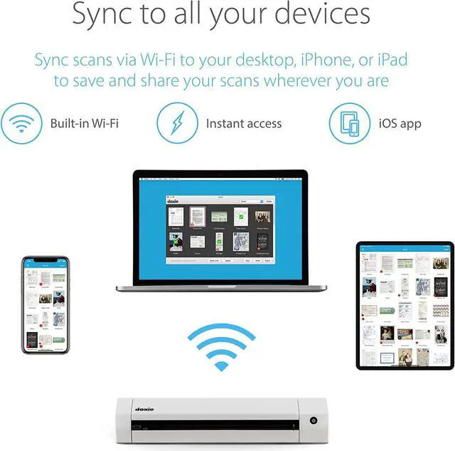 Alt view image 4 of 7 - Go SE Wi-Fi - Simplify Going Paperless with The First Easy-to-Use Wireless Document & Photo Scanner with Portable Scanning, Unlimited Searchable Documents & Seamless Software for Mac, PC, & iOS
