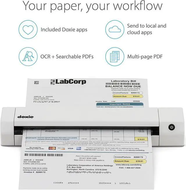 Alt view image 6 of 7 - Go SE Wi-Fi - Simplify Going Paperless with The First Easy-to-Use Wireless Document & Photo Scanner with Portable Scanning, Unlimited Searchable Documents & Seamless Software for Mac, PC, & iOS