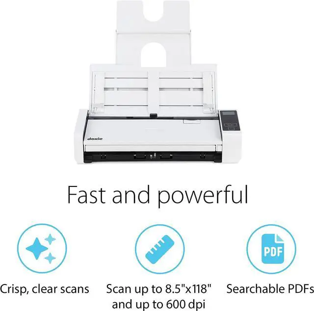 Alt view image 2 of 7 - Pro DX400 - Wired Document Scanner and Receipt Scanner for Home and Office. The Best Desktop Scanner, Small Scanner, Compact Scanner, Duplex Scanner (Two Sided Scanner), for Windows and Mac