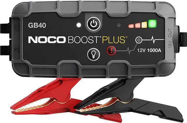 Main image of Boost Plus GB40 1000 Amp 12-Volt UltraSafe Lithium Jump Starter Box, Car Battery Booster Pack, Portable Power Bank Charger, and Jumper Cables for up to 6-Liter Gasoline and 3-Liter Diesel Engines