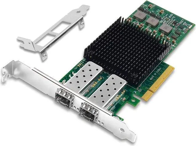Main image of 10Gb Ethernet NIC with BCM57810S Controller, 10G PCI-E Network Card Compare to Broadcom 57810S Converged Ethernet Network Adapter, Dual SFP+ Ports, PCI Express X8