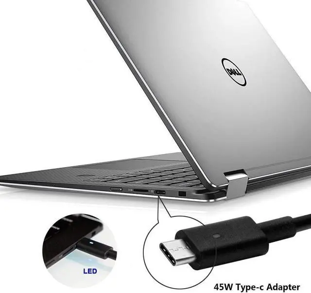 Alt view image 3 of 7 - Replacement for Dell Latitude 5520 Charger, 65w USB C Laptop Charger for Dell Latitude 7400 7420 7430 5420 7370 7390 2-in-1 7410 5530 5320 5330 ha65nm170 la65nm190 Type C Power Adapter