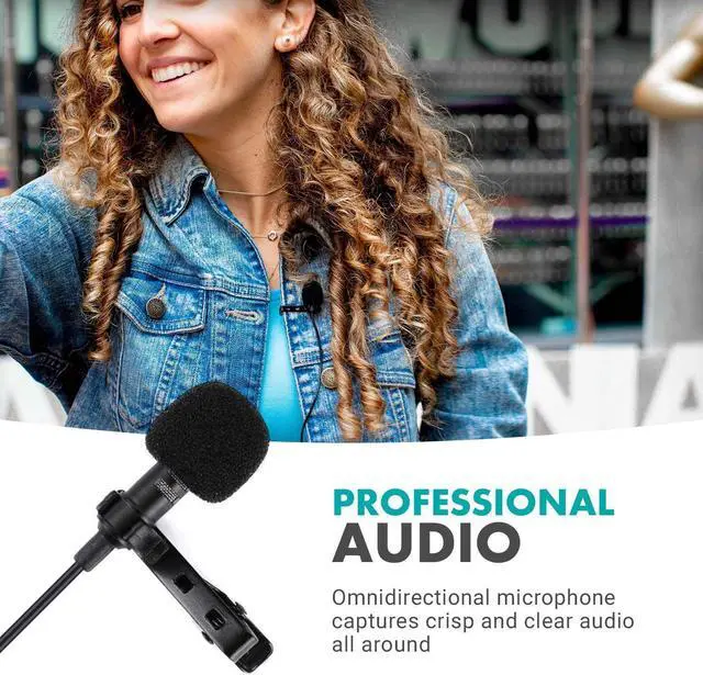 Alt view image 7 of 7 - Movo WMX-20-DUO 48-Channel UHF Wireless Lavalier Microphone System with 1 Receiver, 2 Transmitters, and 2 Lapel Microphones Compatible with DSLR Cameras (330' ft Audio Range)