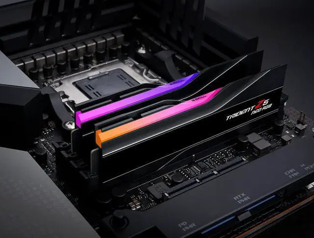 Alt view image 5 of 5 - G.Skill Trident Z5 NEO RGB Series (AMD Expo) 32GB (2 x 16GB) 288-Pin SDRAM DDR5 6000 CL36-36-36-96 1.35V Dual Channel Desktop Memory F5-6000J3636F16GX2-TZ5NR (Matte Black)