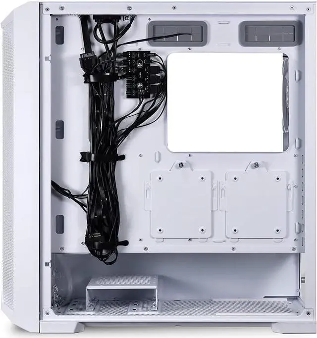 Alt view image 6 of 7 - Lian Li Lancool 215 Mid Tower E-ATX Computer Case/ Gaming Cabinet with 2 x 200 mm ARGB Fans (Front) I 1 X 120 mm Fans (Rear) - White (G99.LAN215W.in)
