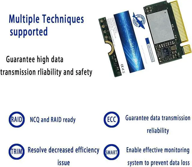 Alt view image 4 of 7 - Dogfish M.2 2230 SSD 1TB PCIe NVMe 3.0 3D NAND Gaming Internal Solid State Drive for PS5 Steam Deck Microsoft Surface Pro GPD Laptop Ultrabook Tablet (M.2 2230 PCIe 1TB)
