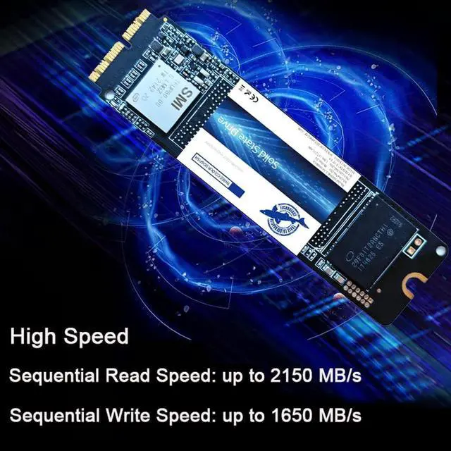 Alt view image 3 of 7 - Dogfish 1TB SSD for MacBook PCIe Gen3x4 M.2 2280 NVMe, Internal SSD for MacBook Air A1466 A1465(2013-2017)/MacBook Pro A1398 A1502(Retina 2013-2015)/iMac A1419 A1418