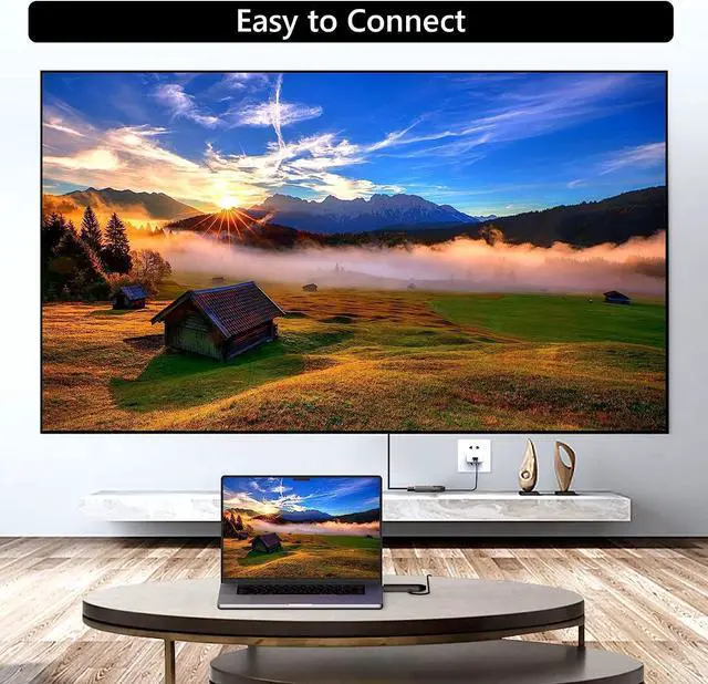 Alt view image 4 of 6 - Wireless HDMI Transmitter and Receiver, Designed for Laptops,PC,Plug & Play,HDMI Dongle Adapter ,Support 2.4/5GHz for Streaming Video/Audio from Laptop, PC to HDTV/Projector