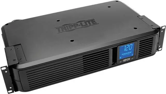 Alt view image 2 of 7 - Tripp Lite 1200VA Smart UPS Battery Back Up, 700W Rack-Mount/Tower, 8 Outlets, LCD Display, AVR, USB, DB9 2URM, 3 Year Warranty & $250,000 Insurance (SMART1200LCD)
