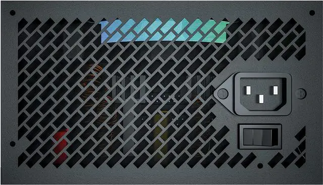 Alt view image 6 of 7 - ATX 750W PC Power Supply, RHOROTEC 80 Plus Bronze Certified Active PFC PSU with 120mm Smart RGB Fan 25 Lighting Modes