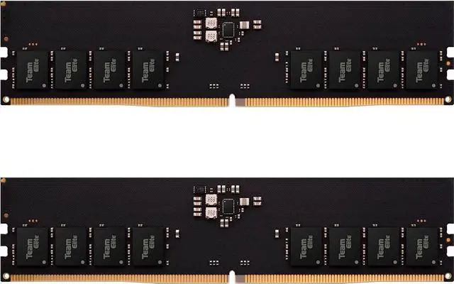 Main image of TEAMGROUP Elite DDR5 32GB Kit (2x16GB) 5200MHz (PC5-41600) CL42 Non-ECC Unbuffered 1.1V UDIMM 288 Pin PC Computer Desktop Memory Module Ram Upgrade - TED532G5200C42DC01