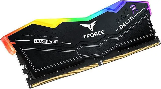 Alt view image 5 of 6 - TEAMGROUP T-Force Delta RGB DDR5 Ram 32GB Kit (2x16GB) 6400MHz (PC5-51200) CL40 Desktop Memory Module Ram (Black) for 600 Series Chipset - FF3D532G640