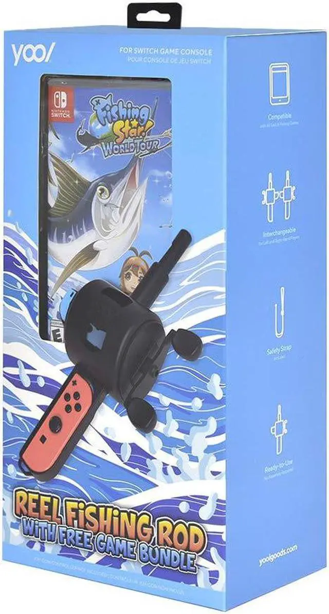 Alt view image 2 of 5 - Reel Fishing Rod Bundle with Fishing Star World Tour for Nintendo Switch