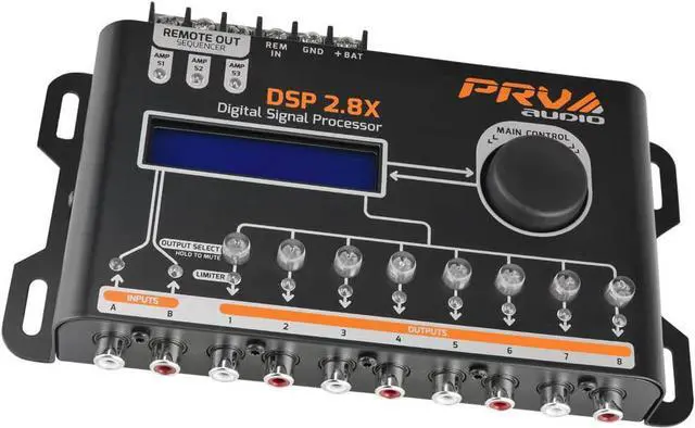 Alt view image 2 of 5 - AUDIO DSP 2.8X Car Audio Crossover and Equalizer 8 Channel Full Digital Signal Processor DSP with Sequencer