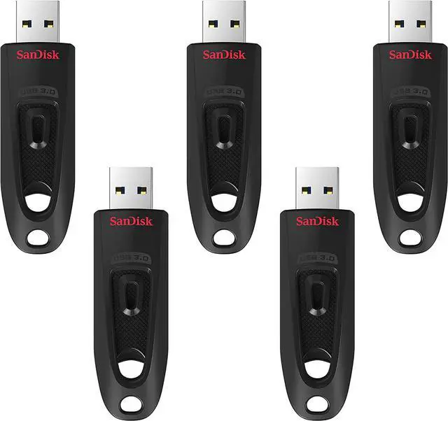 Main image of SanDisk 128GB 5-Pack Ultra USB 3.0 Flash Drive (5x128GB) - SDCZ48-128G-B5CT