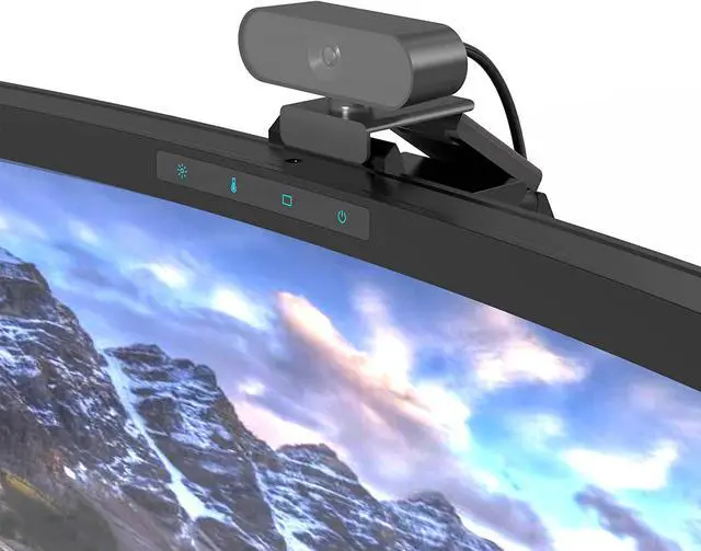 Alt view image 4 of 7 - Curved Monitor Light Bar with Wireless Remote,Monitor Light Bar with Auto-Dimming and Camera Base,Applicable to All Screens. No Screen Glare,for Home and Office