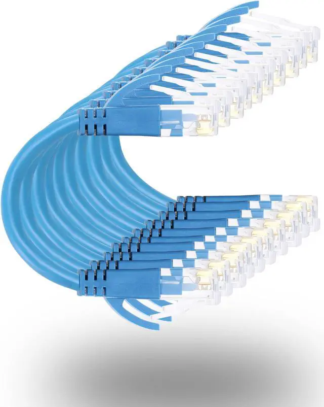 Main image of Patch Cables Cat6a 1ft 10 Pack Slim, Cat6a Ethernet Patch Cable 10G Support, Snagless Cat 6 Patch Cable for Patch Panel to Switch, Flexiable Cat 6a Ethernet Cable with Gold Plated