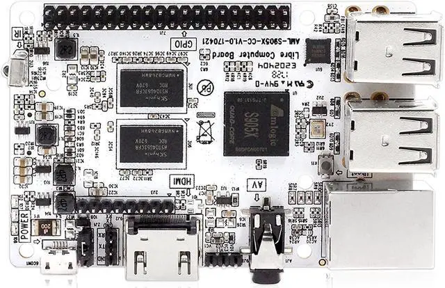Alt view image 2 of 7 - Libre Computer Board AML-S905X-CC (Le Potato) 2GB 64-bit Mini Computer for 4K Media
